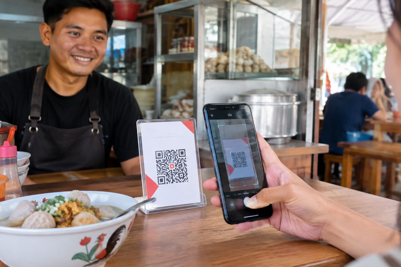 QRIS Kedai Bakso: Pembayaran Digital dengan Notifikasi Suara Tanpa Alat, QRIS, Cara Daftar QRIS